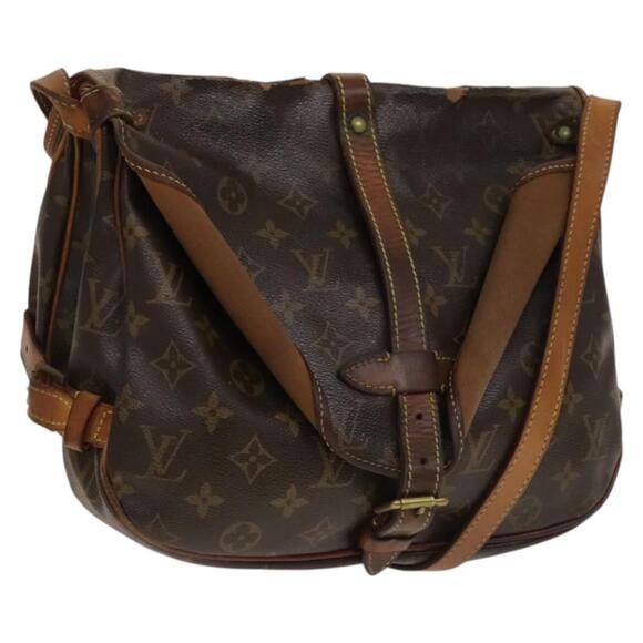 LOUIS VUITTON Monogram Saumur 30 Shoulder Bag M42256 - Picture 1 of 13